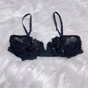 Aerie black lace bra size 32C